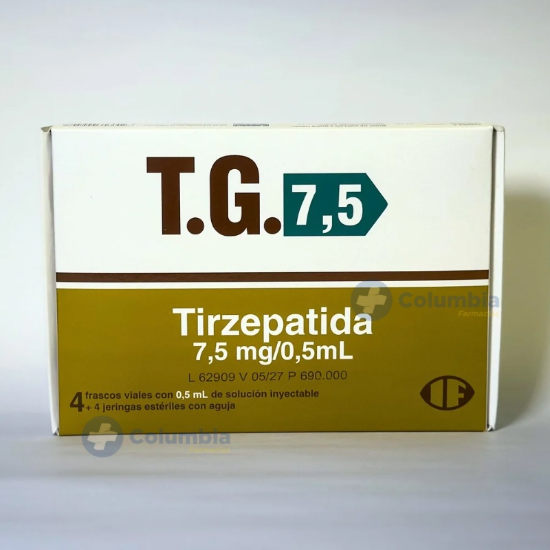 tirzepatide 7.5 mg/0.5 ml T.G 7,5mg TG tirzepatide 7.5 mg/0.5 ml T.G 7,5mg TG